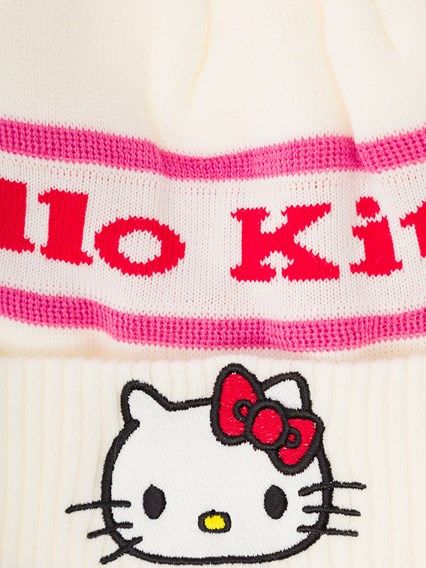 hello kitty pom beanie