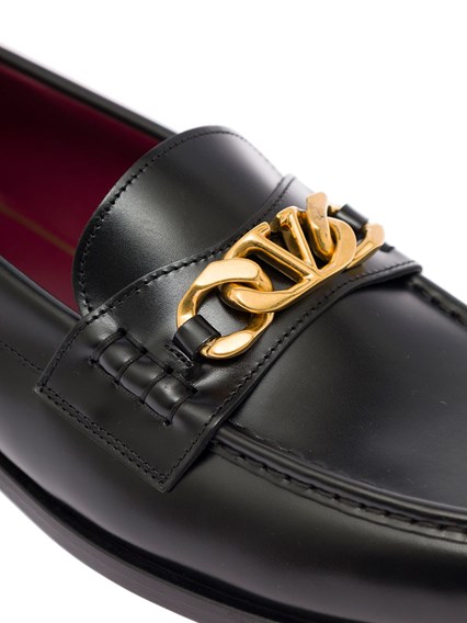 Valentino Garavani Man's Black Leather 