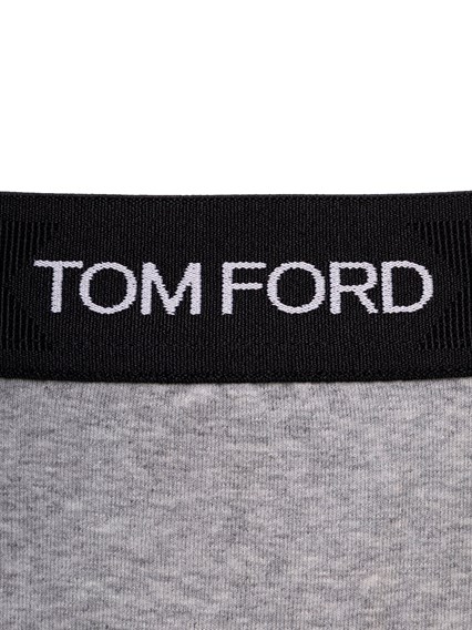 Grey Cotton Boxer with Logo Tom Ford Man TOM FORD Price | Gaudenzi Boutique