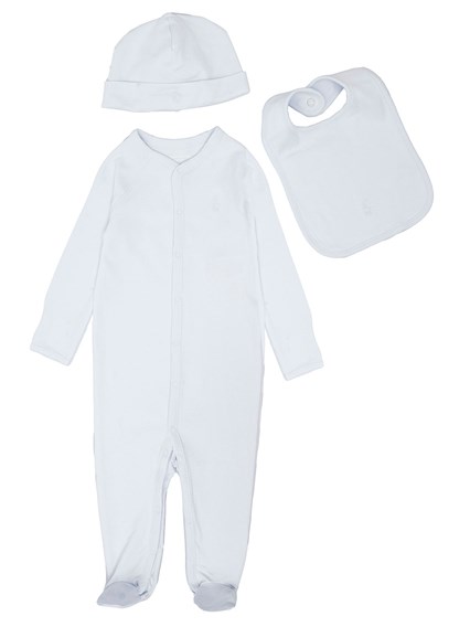 Afdrukken gat alliantie Polo Ralph Lauren - Anzug für Baby-Jungen aus Baumwolle in Hellblau mit  Logo-Jacquard Blau available on Gaudenzi Boutique - DE