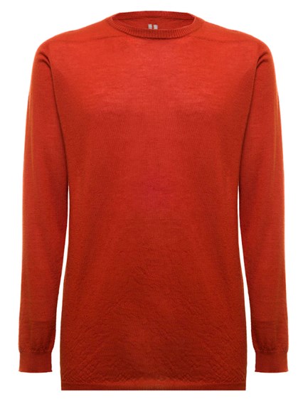 Rick Owens Mock-neck Cashmere Jumper in Orange Mens Clothing Sweaters and knitwear Turtlenecks Red for Men 