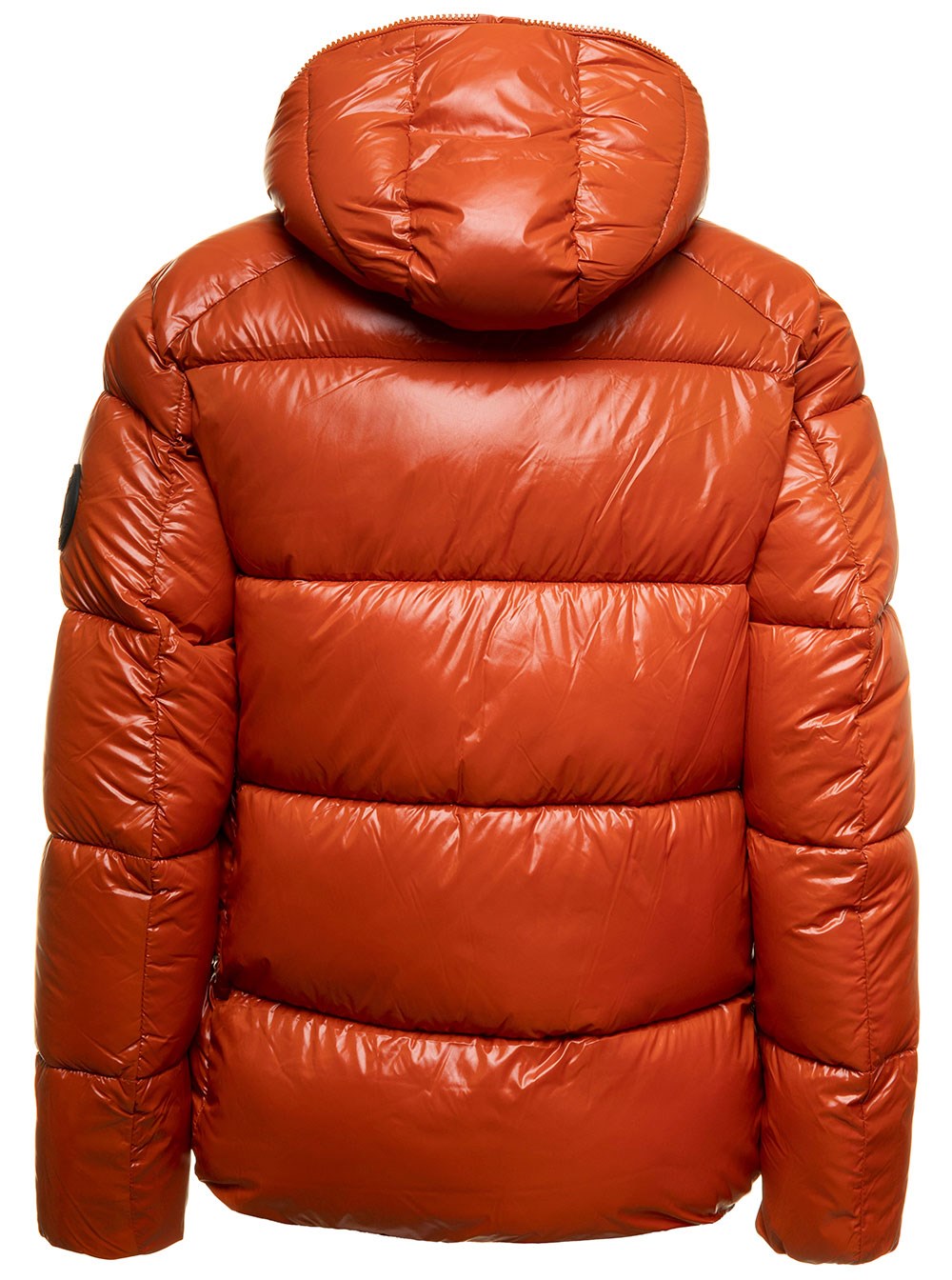 Edgard Orange Down Jacket in Padded and Quilted Tech Fabric Save the ...