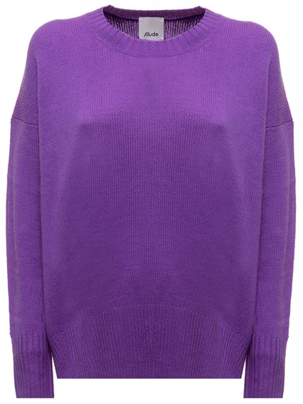 Damen Bekleidung Pullover und Strickwaren Ärmellose Pullover Allude Cashmere-Pullover Violett in Lila 